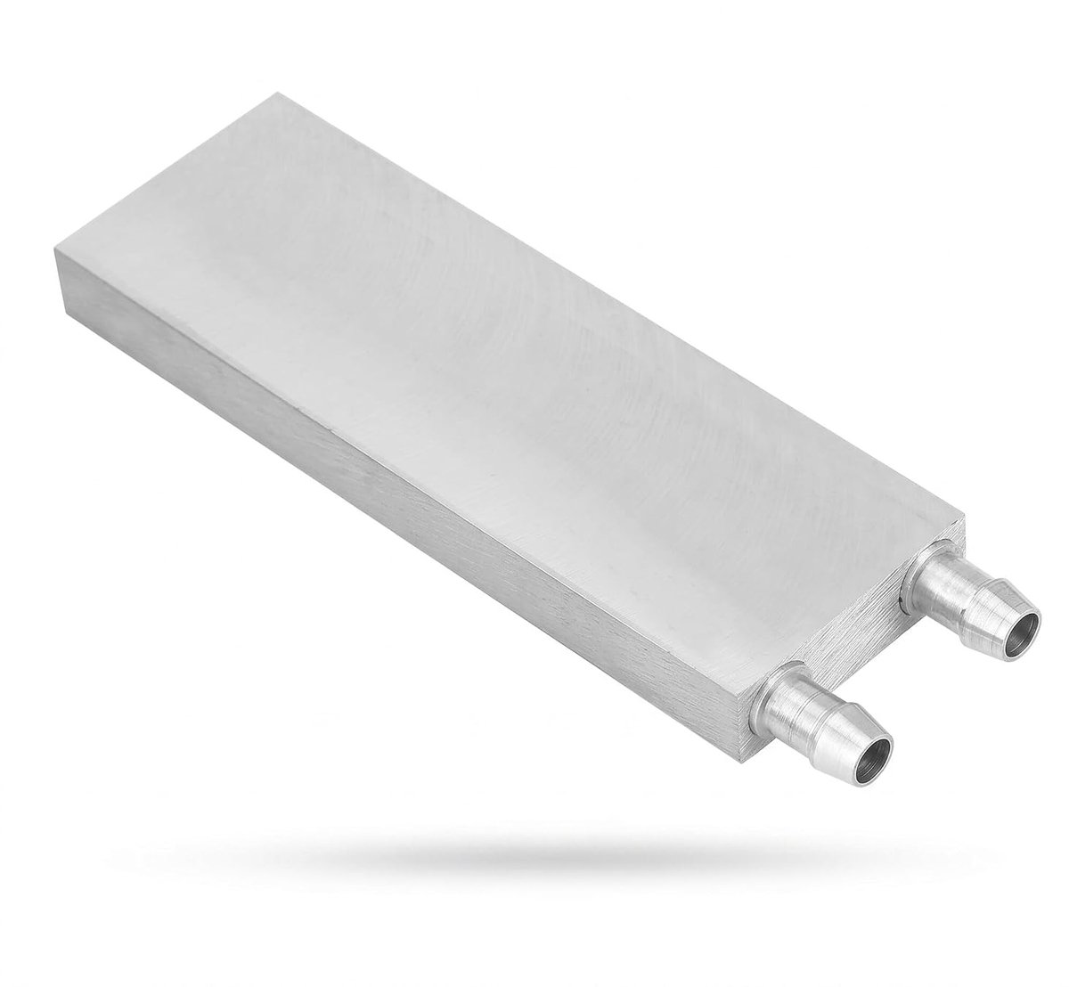 Aluminium waterkoelblok voor vloeibare waterkoeler, CPU-koellichaam voor pc/laptop, 40 x 120 x 12 mm