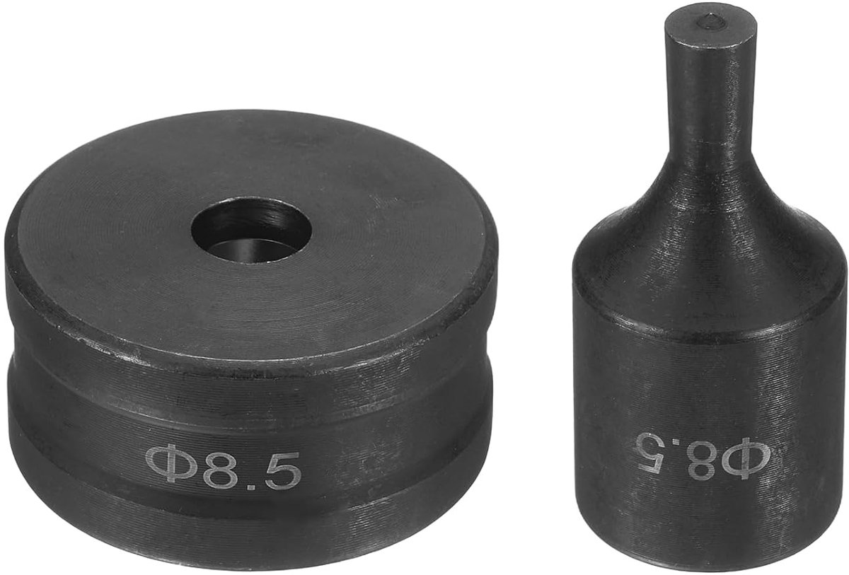 Hydraulische stanssjabloon voor ronde gaten, 8,5 mm, staal, 40 cm, elektrisch, voor stansmachine, CH70, zwart