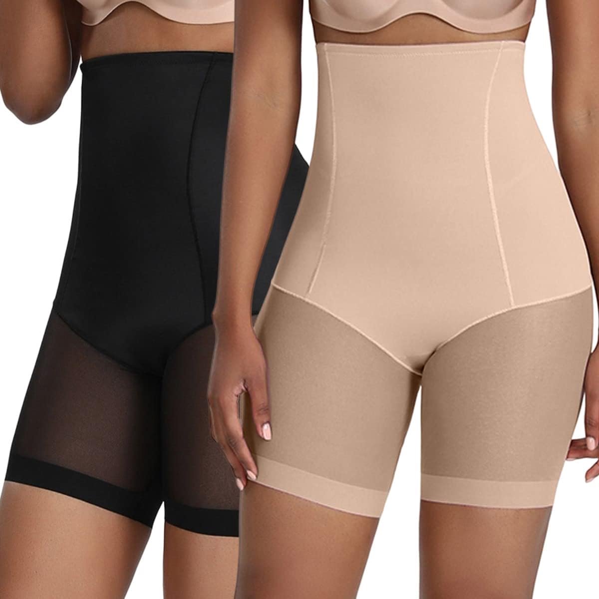 Buikcontrole Shapewear Shorts voor Vrouwen Hoge Taille Mesh Body Shaper Broek Naadloze Anti Chafing Afslanken Knickers voor Dames Shaping Ondergoed