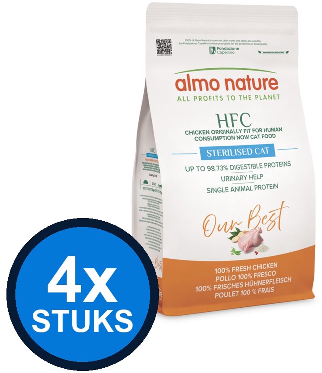 Almo Nature Almo Nature HFC our best cat adult sterilised kip 1;2kg