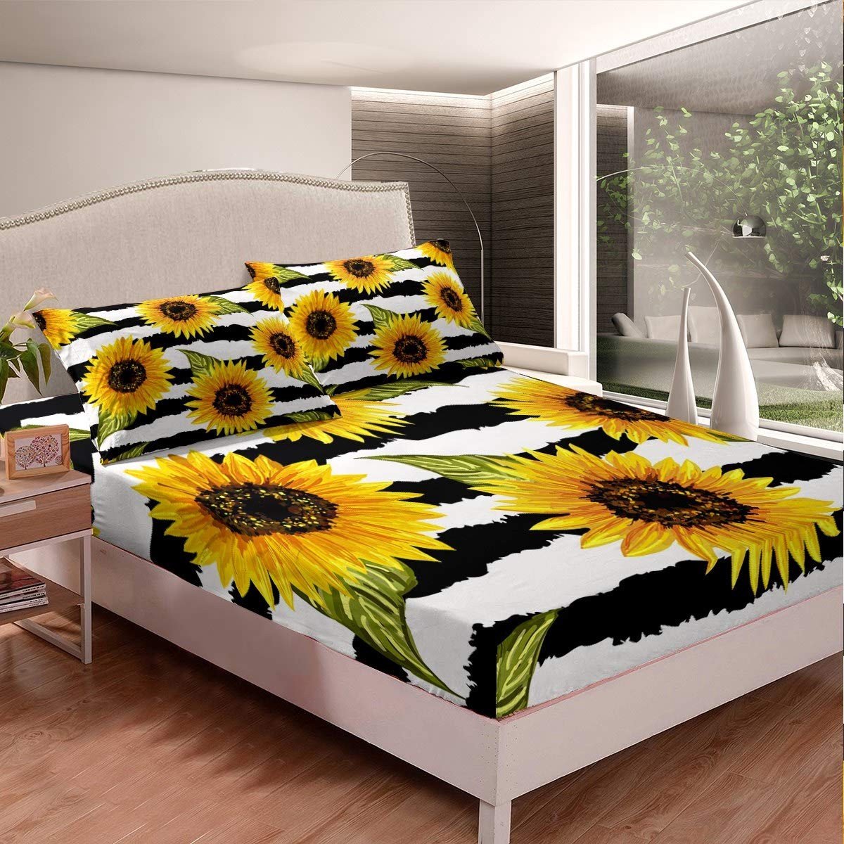 Elzusha - Kinderen Beddegoedset met Zonnebloem Motief
