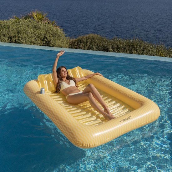 Tanning Pool Bed - Luchtbed Zwembad Opblaasbaar - Summer Fun — afbeelding 2