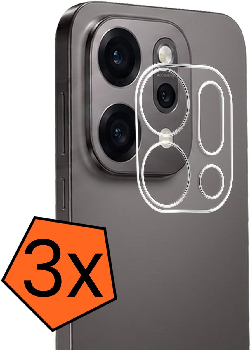Camera Lens Protector - 3 Stuks - Geschikt voor Oppo Reno 14 - Camera Screenprotector - Gehard Glas - Beschermglas - Tempered Glass - Screen Protector