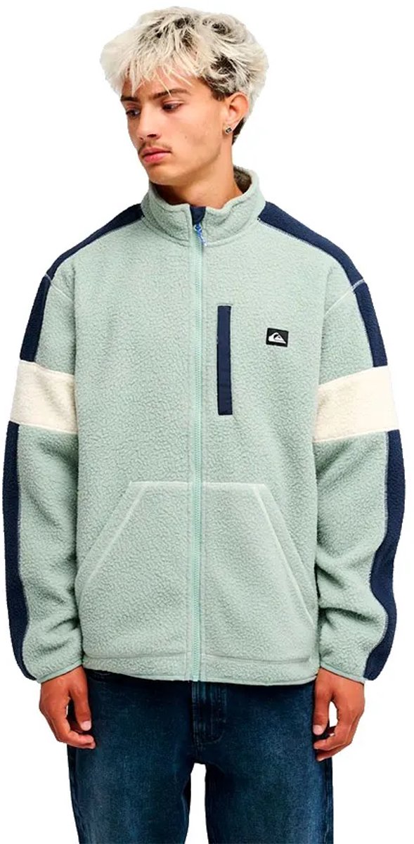 Quiksilver Clean Co Block Fleece Groen XL Man