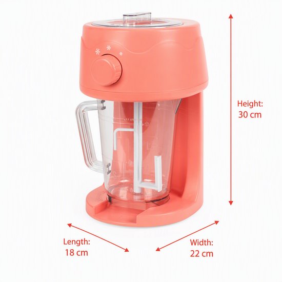 Giles & Posner IJslushiemaker - 1,1 L - Kermisrood van Merkloos — afbeelding 2