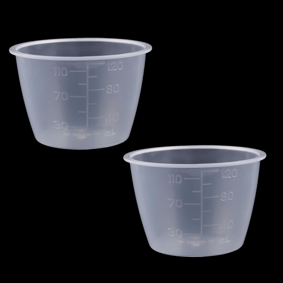 Set van 2 Herbruikbare Plastic Maatbekers voor Vloeibaar Wasmiddel met Nauwkeurige Afmetingen voor Thuisgebruik