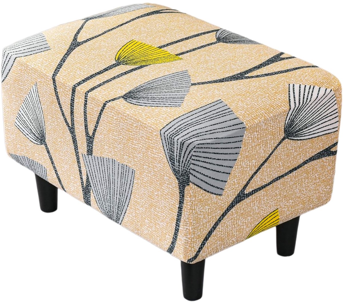 SolidKeus - Stretch Hocker Hoes, Elatische Dekking voor Poef en Voetenbank
