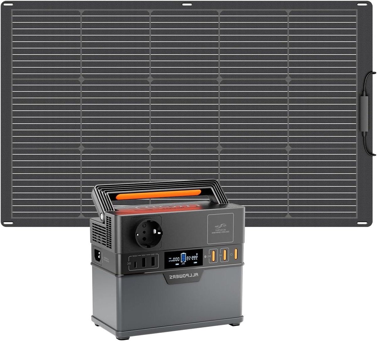 Draagbare Powerstation - Mobiele Stroomgenerator - Outdoor Energie - Laad 6 Apparaten - 288 Wh Capaciteit - Zwart