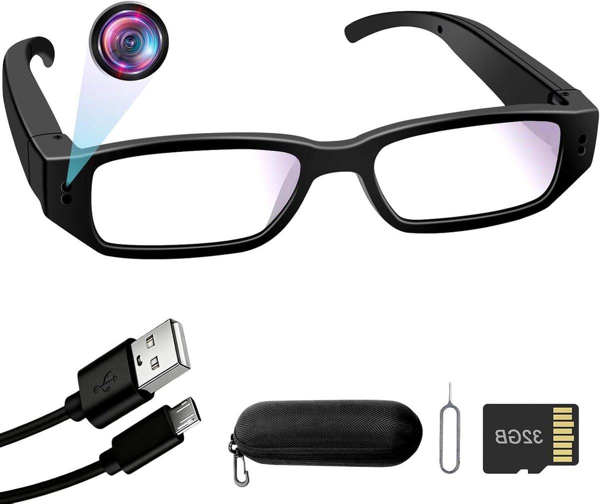 Spy Camera Bril - Verborgen Camera Bril - Momenten Vastleggen - HD 1080p Opname