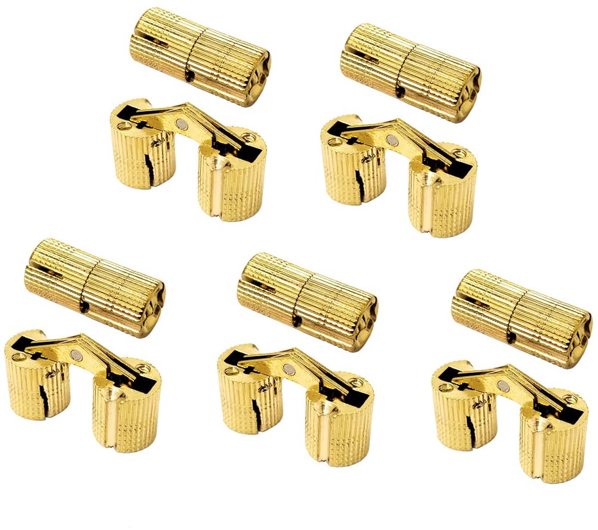 Scharnieren Verborgen Onzichtbare Kabinet Meubilair Scharnieren Verborgen 180 Degree Openingshoek w/20x Schroeven (10mm)