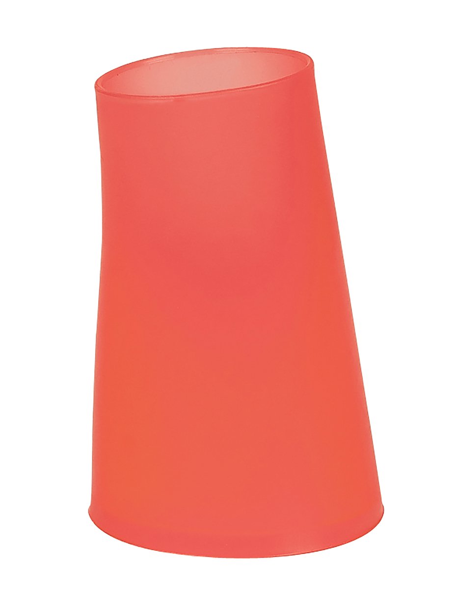 Spirella Tandenborstelhouder – Badkamer Beker en Tandenborstel Houder – Waterglas Badkamer – Frosty Red – 8 x 12,5 cm