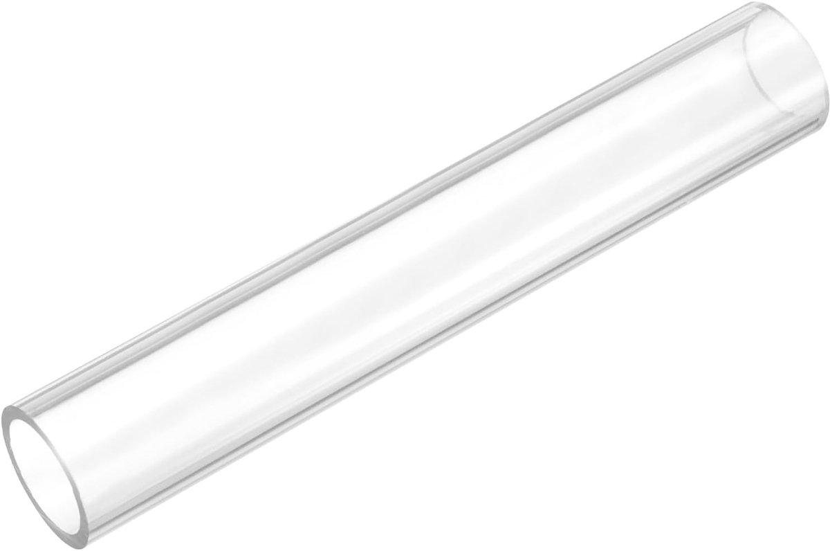 Transparante buis, 150 mm lang, ID 24 mm x OD, 30 mm, rond, kunststof buis voor tuin, aquarium, waterleiding