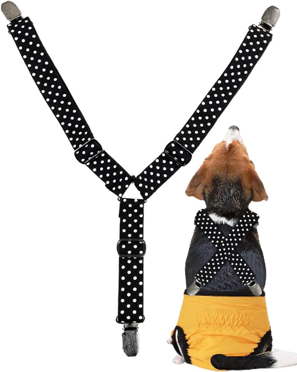 clip bretels Pet Soft - bretels voor luiers, puppy's, dames, huisdierkleding