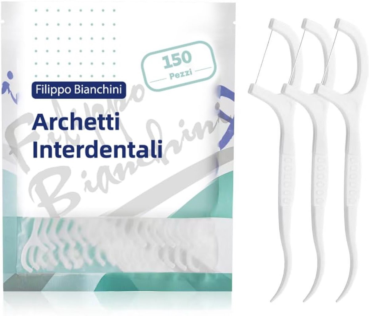 SnelShoppen - Dental Floss Fork - Draadjes Tandenstoker Set voor Gezinsgebruik - 150 Stuks - Ideaal voor Dagelijks Gebruik & Mondhygiëne - Voorkomt Sl