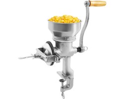 Handmatige Koffiemolen - Graanmolen Notenmolen - Malen van Ingrediënten - Traploos Instelbare Maalgraad - 500 ml - Zilver
