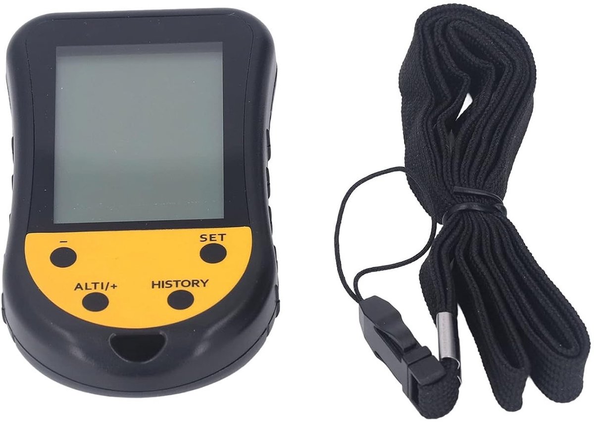 Hoogtemeter Barometer - Zwart - Digitaal met Achtergrondverlichting - Multifunctioneel voor Bergbeklimmen