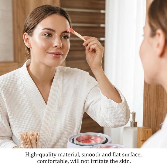 Spatels, voor ontharing en waxing, premium kwaliteit van berkenhout, ideaal voor nauwkeurig gebruik — afbeelding 4