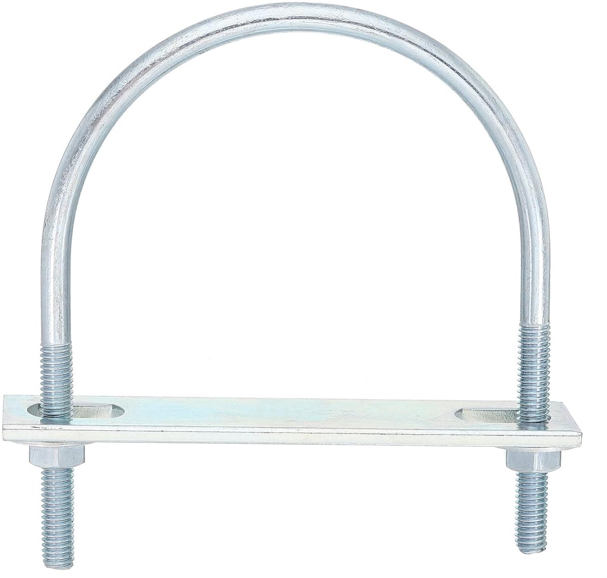 U-bouten, 8 sets 77 mm binnenbreedte 99 mm lengte M6 U-bouten van verzinkt koolstofstaal met moeren en platen, voor bootaanhangers
