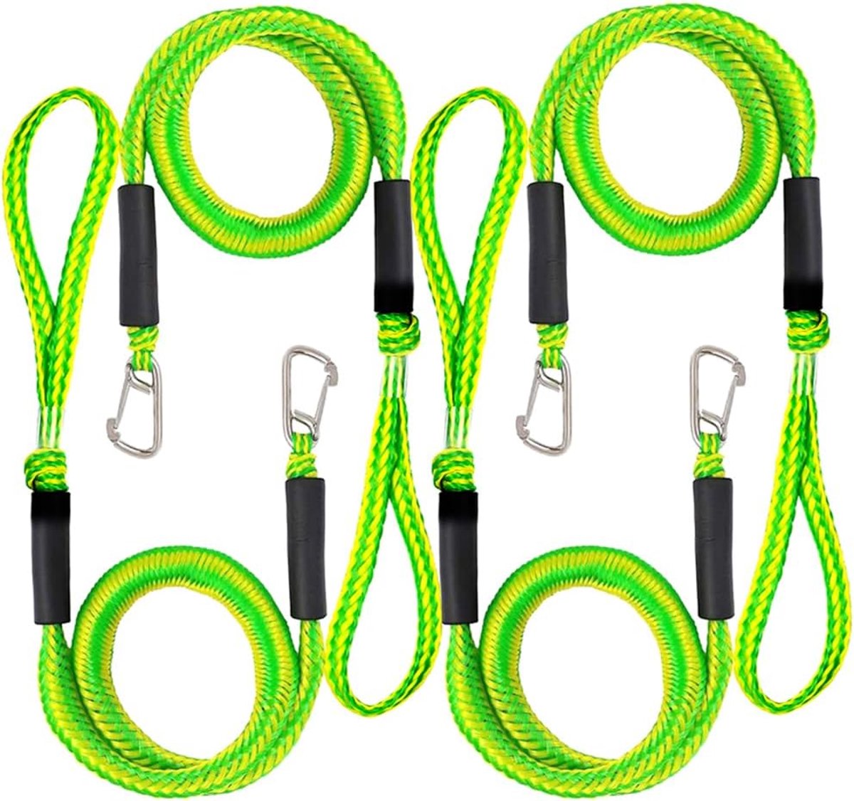Dock Line sjortouw voor boot, bootveerlijn, navigatietouw, veertouw, elastische bootaccessoires, 4 stuks