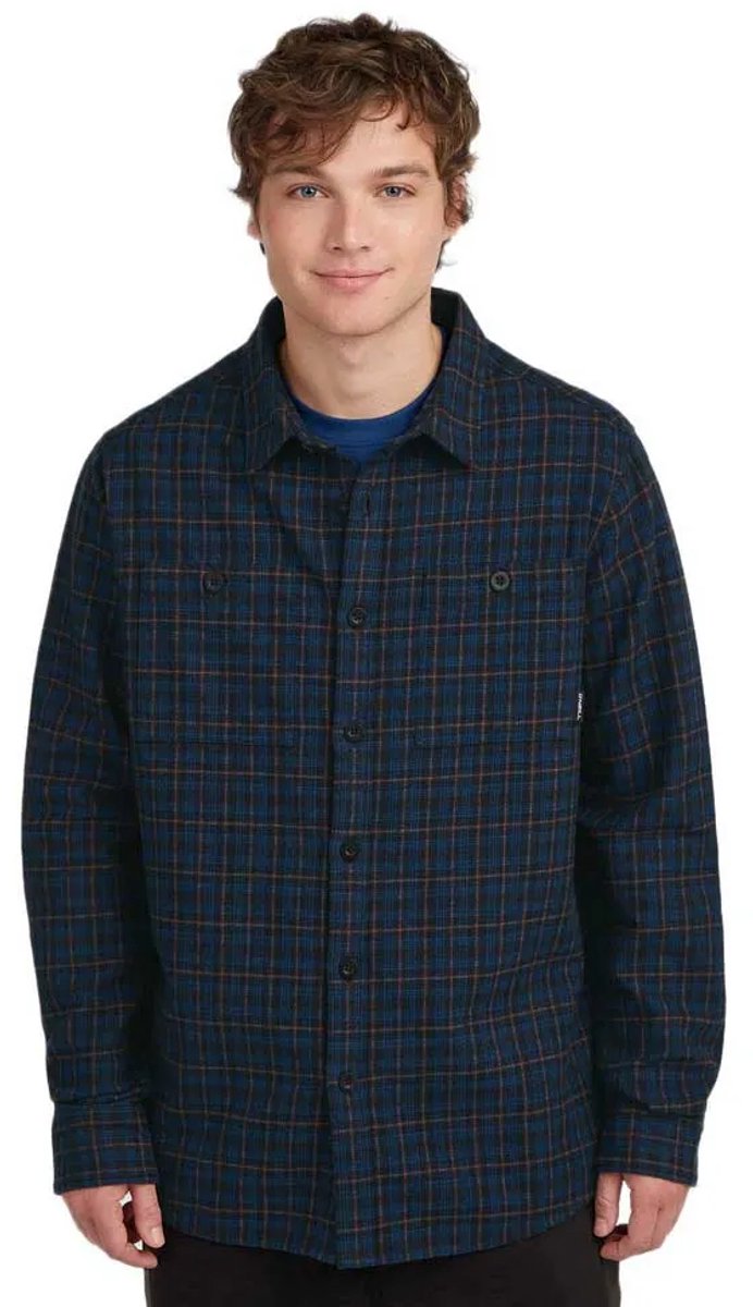 O´neill Must-have Flannel Overhemd Met Lange Mouwen L Man Zwart