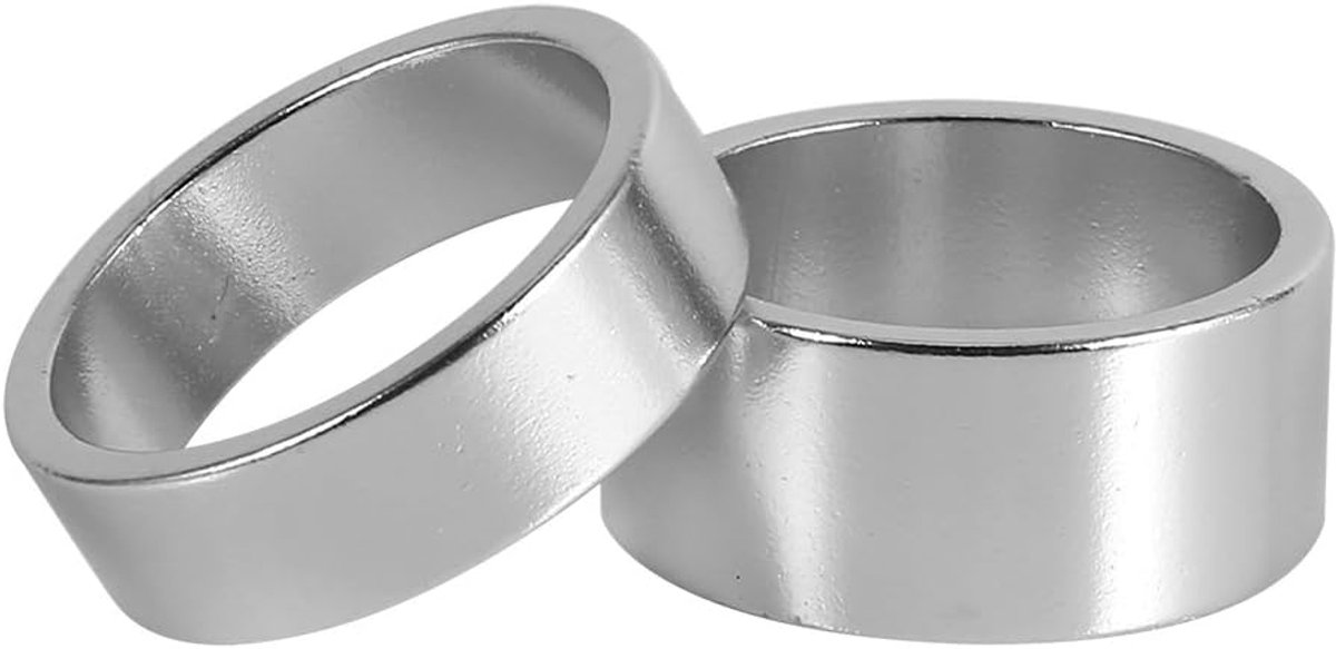 1 1/8 Spacers Headset Zilver, 4 Kleuren 4 Stks/Set 5 Mm / 10 Mm / 15 Mm / 20 Mm Aluminium Headset Spacer Fiets Voorste Stuurpen Vorkring