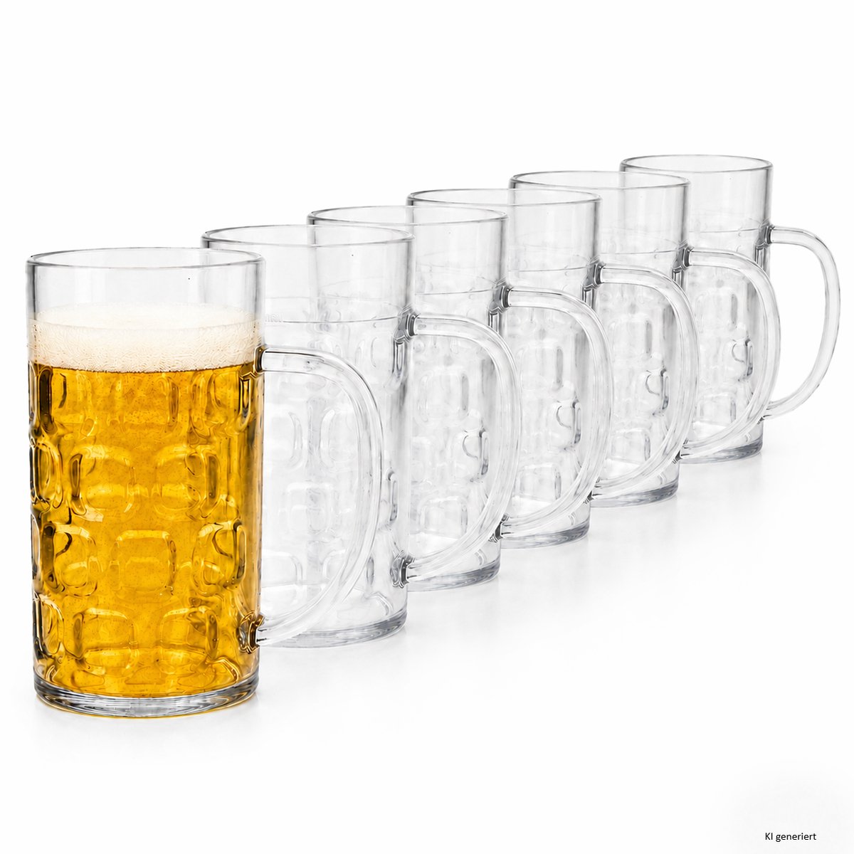Set van 6 bierpullen van 0,4 l LORD ToGo met vulstreep, van kunststof – 101005760