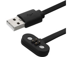 kwmobile USB-oplaadkabel geschikt voor Mojawa RunPlus - Kabel voor smartwatch - zwart