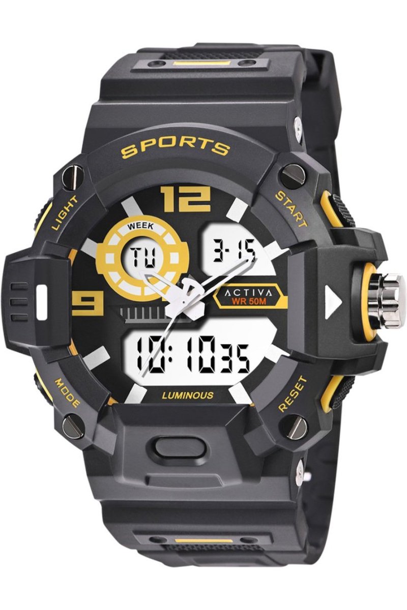 Activa Digital ACW495-004 Heren Quartz Horloge - 55 mm