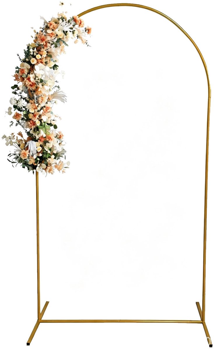 Metalen Decoratieboog – 65 x 150 cm – Goud – Voor Ballonnen, Bloemen en Achtergronden – Bruiloft, Babyshower en Feest