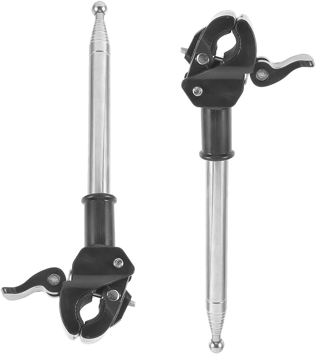 Buitenvlaggenmast Displaystandaard, 2 stuks Telescopische vlaggenmastbeugel Autovlaggenmast Achterbagagerek Bevestiging Vlaggenmast Accessoires Autovlaggenmast