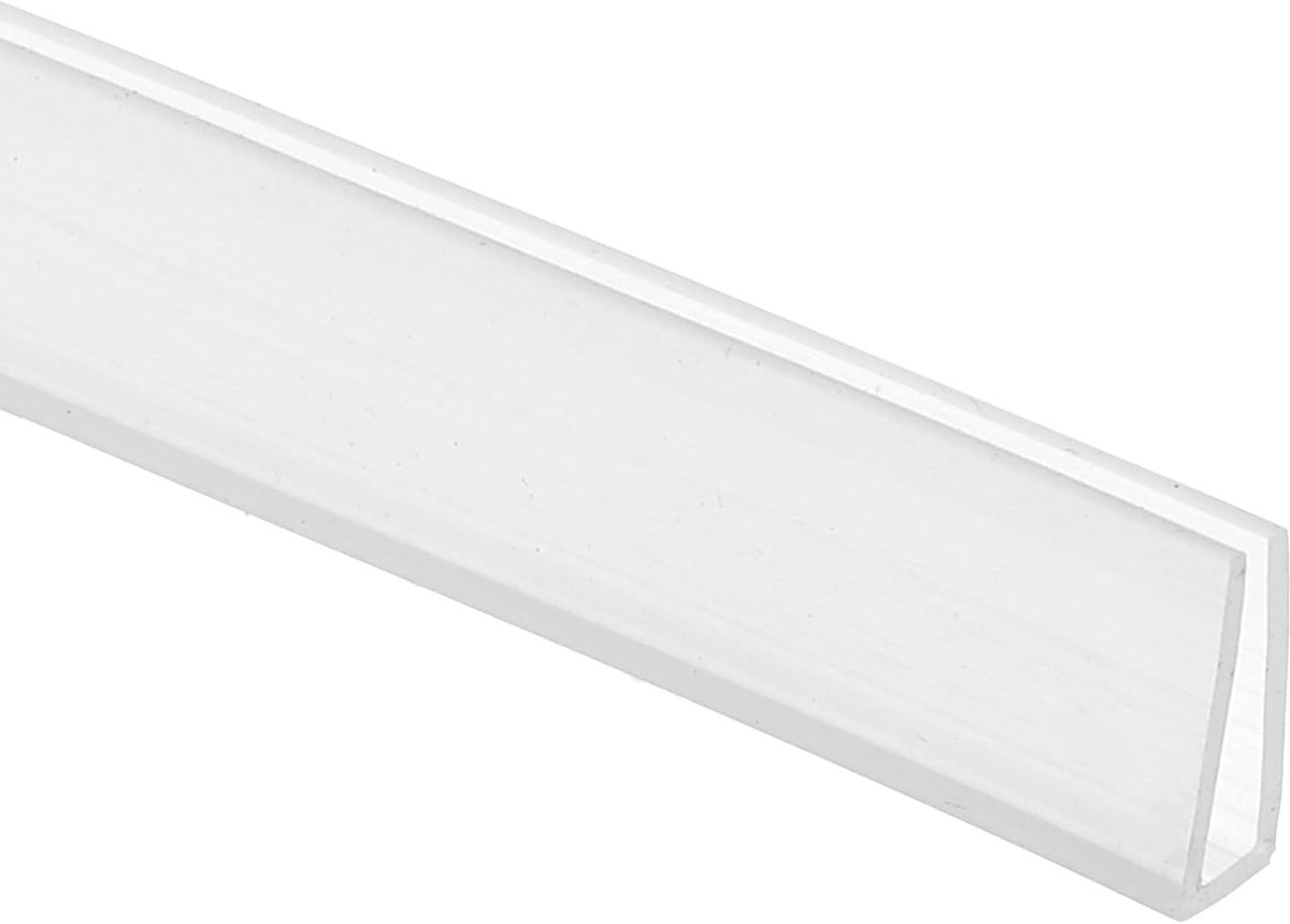 U-kanaalrand, 4 m plaatwerk randbeschermer beschermer rubberen randafwerking luchtverzegelde afdichtstrip voor panelen autodeuren stalen platen tafelhoeken, 1,2 cm Bx0,04 T0,2 H, transparant