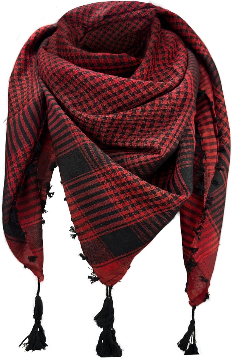 Keffiyeh Palestijnse sjaal, 100% katoen, gemengd