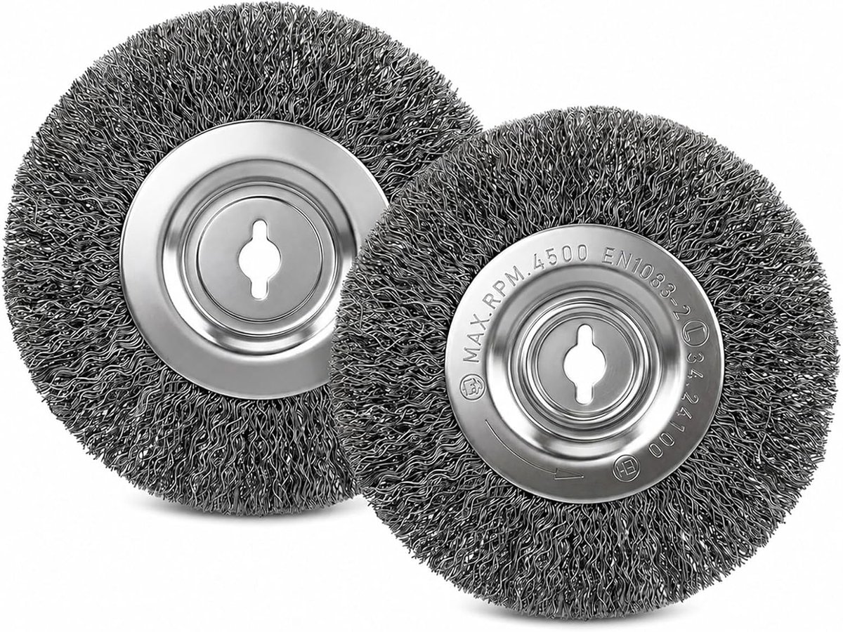 2 premium roestvrijstalen borstels compatibel met Einhell Joint Cleaner Batterij Vervanging Onkruid Borstelkoppen Compatibel met Einhell Joint Cleaner, voor terras en bestrating gewrichten (100