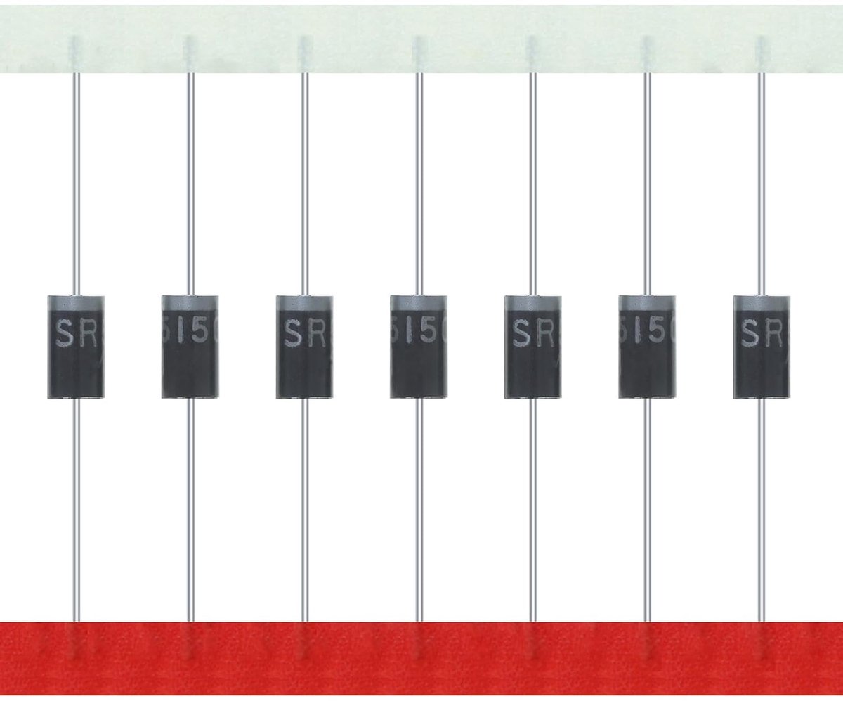 SR5150 SB5150 Schottky Barrier gelijkrichter diode 5A 150V DO-27 axiale diodes 5 ampère 150 volt (verpakking van 20 stuks)