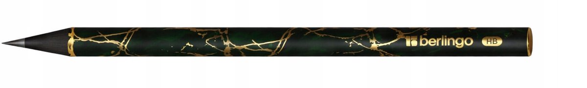 Berlingo Golden Shade HB potlood - Marmeren ontwerp met gouden accent