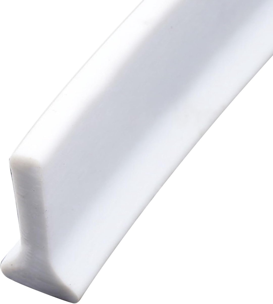 Waterbeschermingsstrip, douche, 3 cm hoog, T-vormig, inloopdouchevloer, waterblokkering, douchewaterstop voor natte en droge scheiding, douchedrempel, waterdamm (wit, 5 m)