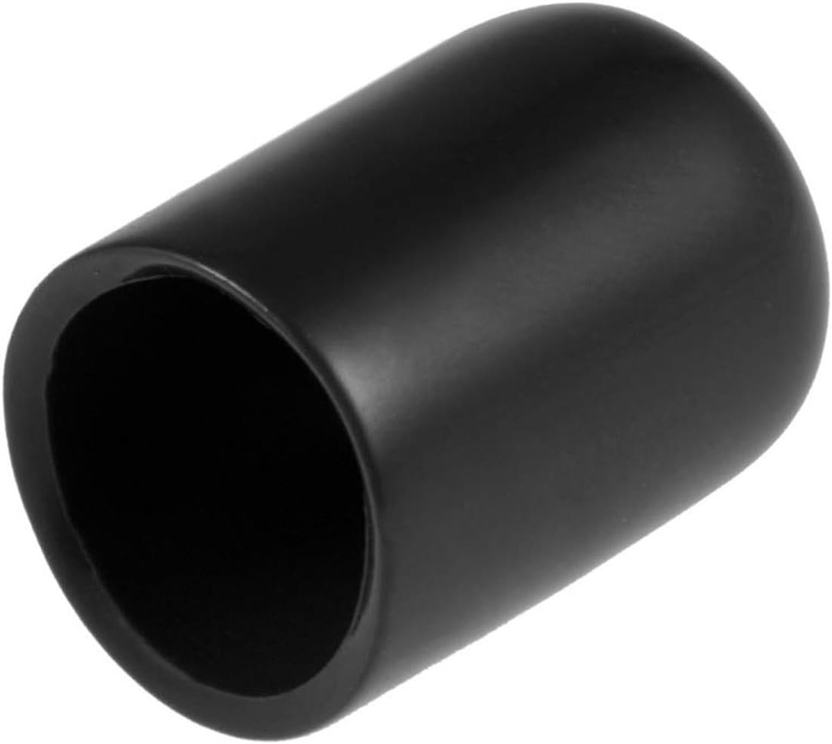 20 stuks rubberen eindkappen, 12 mm ID ronde flexibele schroefklepkappen, schroefdraadbescherming, zwarte vinyl boutbeschermers rubberen bescherming voor schroeven, buizen, kabels, kabels enz
