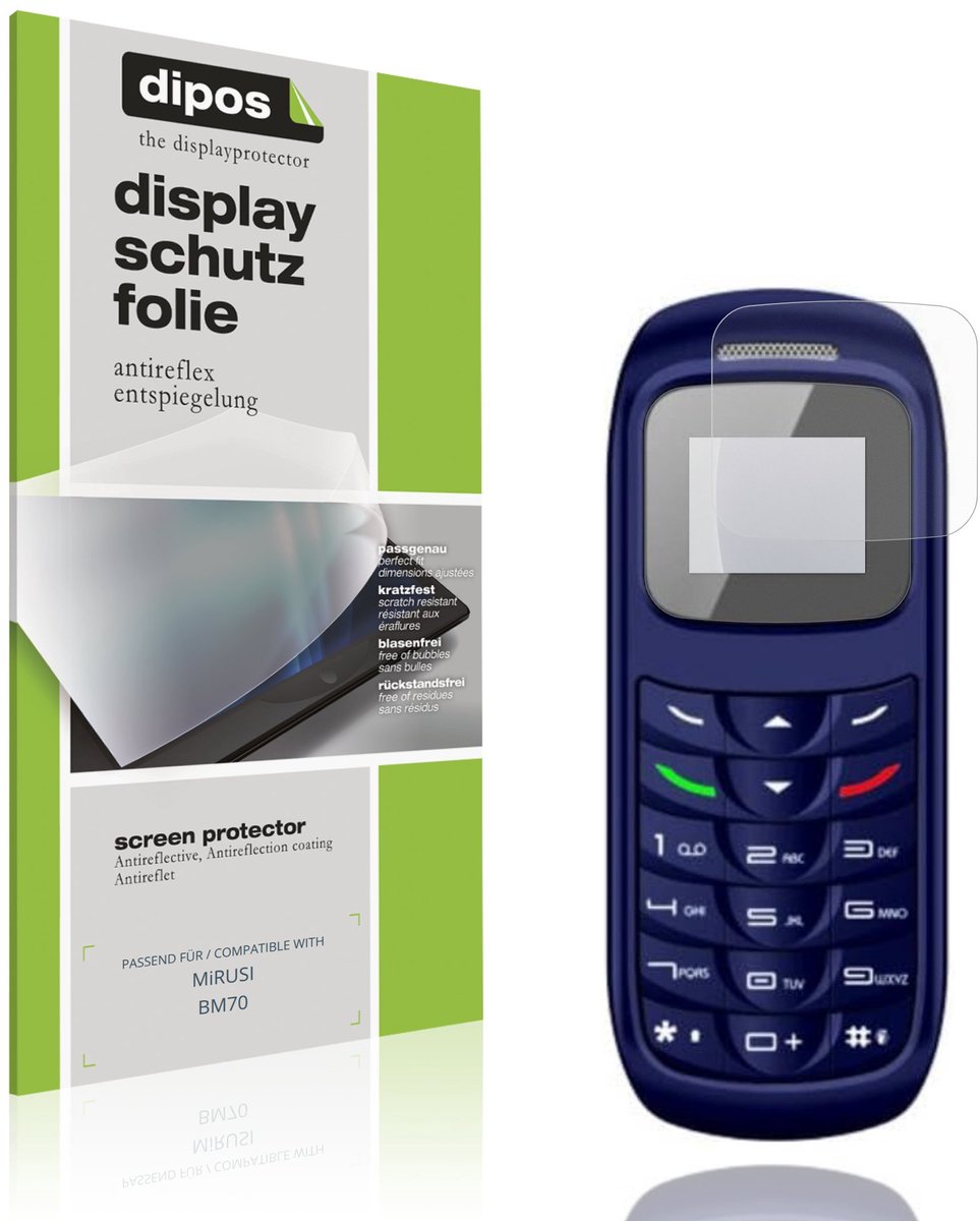 dipos – 4x Matte Beschermfolie geschikt voor MiRUSI BM70 | Krasbestendige & antireflecterende Screenprotector Ultra-Thin