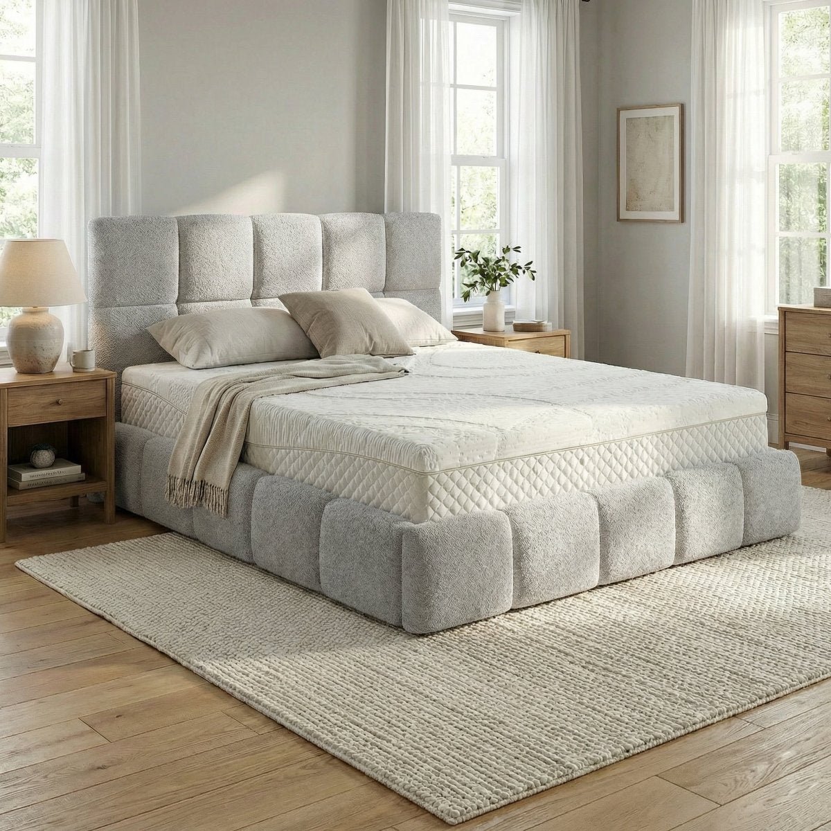 Mörgenn Bedframe Calma - Opbergruimte 34 cm - Zilvergrijs - 160x200 - Zonder Matras Zilvergrijs (SIC Anthology 15)