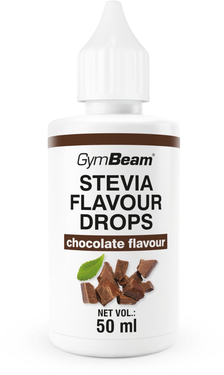 GymBeam Stevia Flavour Drops 50 ml chocolade