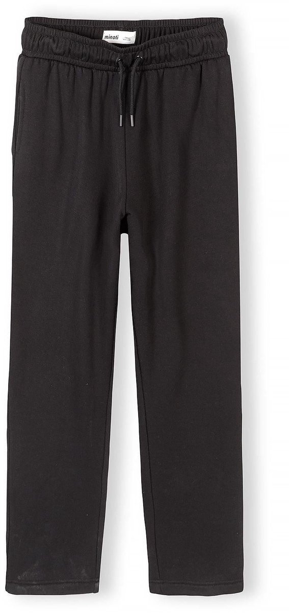 Minoti joggingbroek dames rechte pijp relaxed fit - zwart - trekkoord