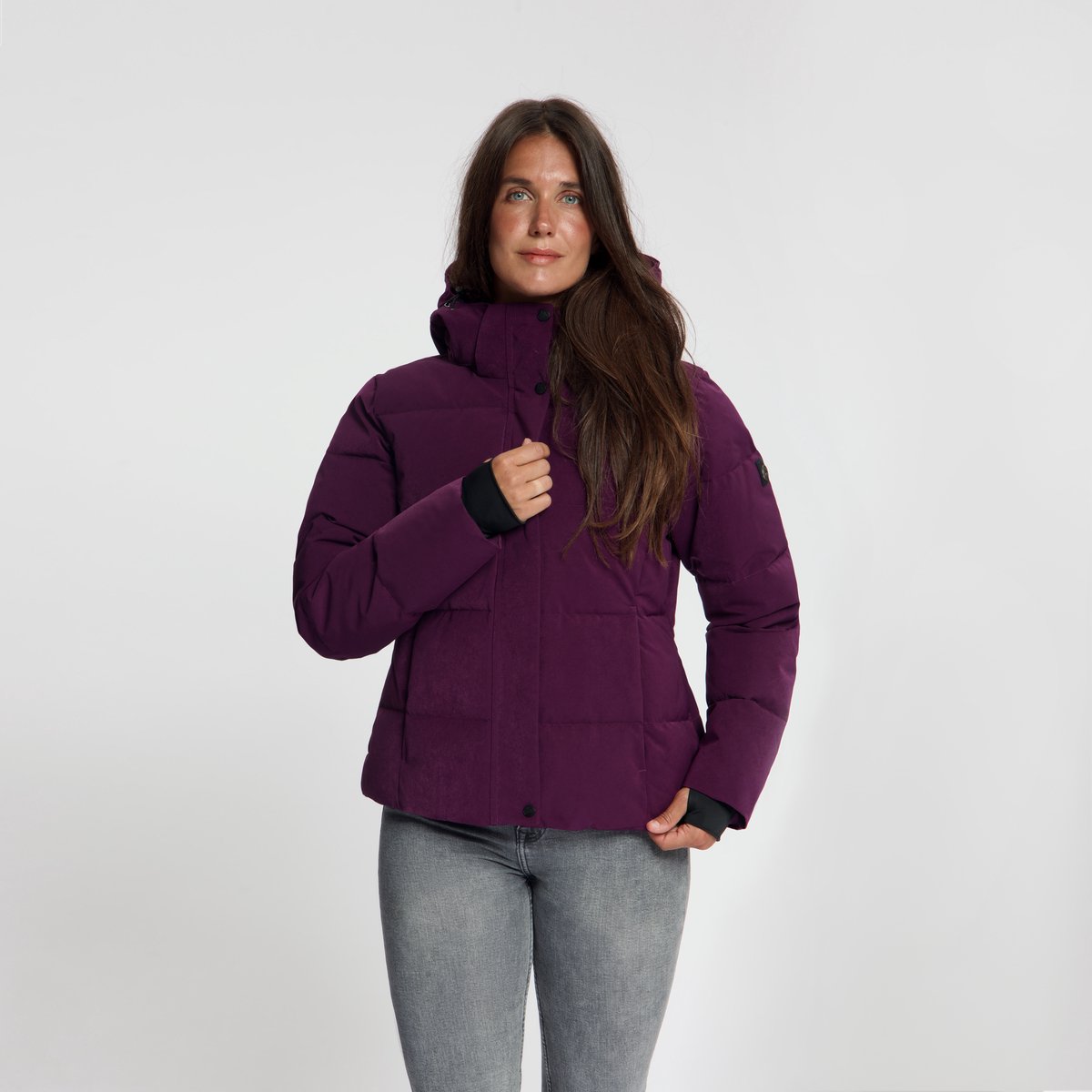 Travelin' Agnes Dames - Puffer winterjas - Waterdicht - Paars