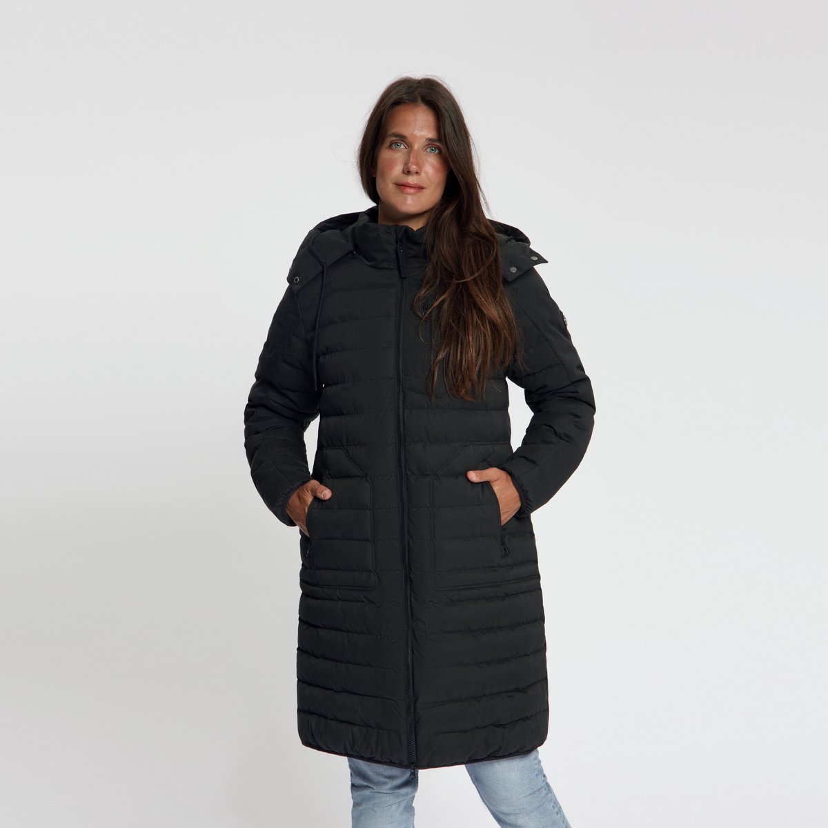 Travelin’ Saga Dames Puffer winterjas Waterdicht Zwart