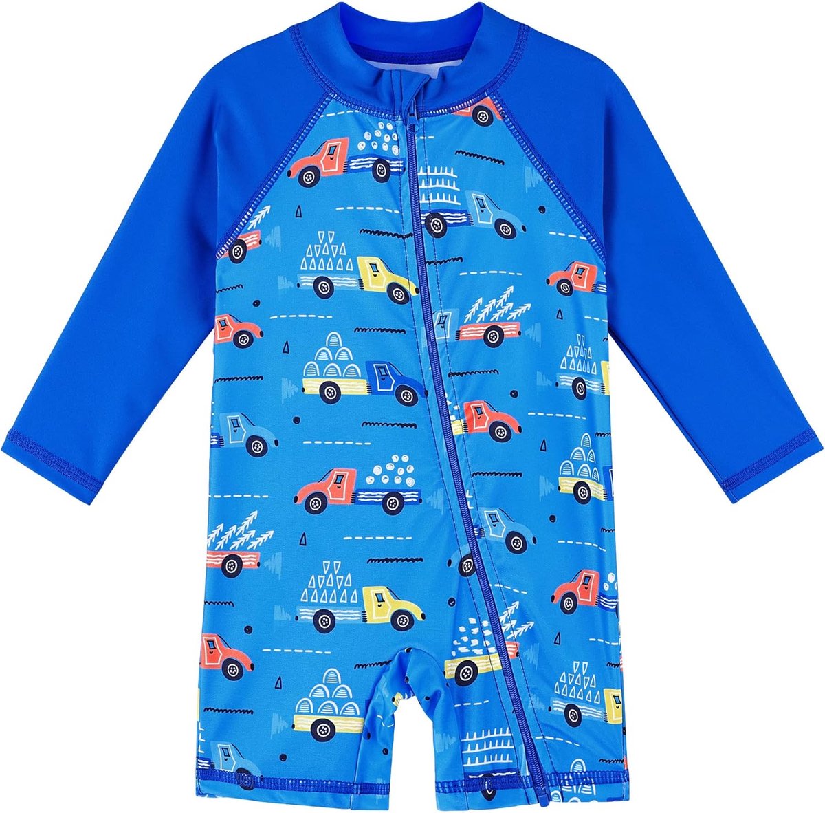 Eendelig boxershorts, uv-bescherming, schattig, bedrukt, badpak met lange mouwen, voor jongens van 1 maand tot 6 jaar