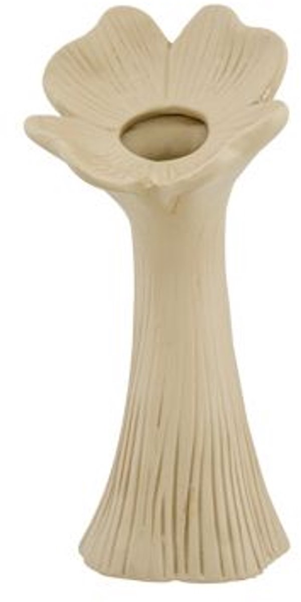Cosy @ Home Vaas Flower Matt Finish Beige 11,3x9,8xh