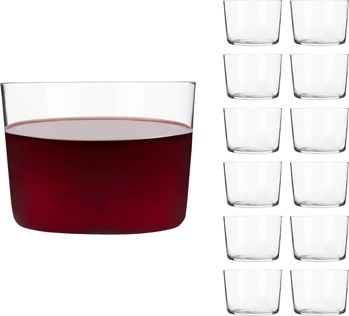 Libbey Cidra Whiskyglazen - Rocks Tumbler Set - Transparant Glas - 229 ml - 12 Stuks