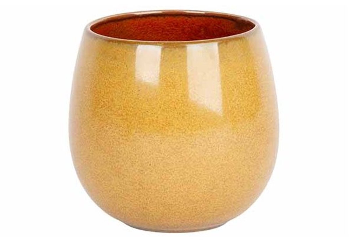 Elements Mustard Beker 27,5cl D7xh8,2cm Zonder Oor