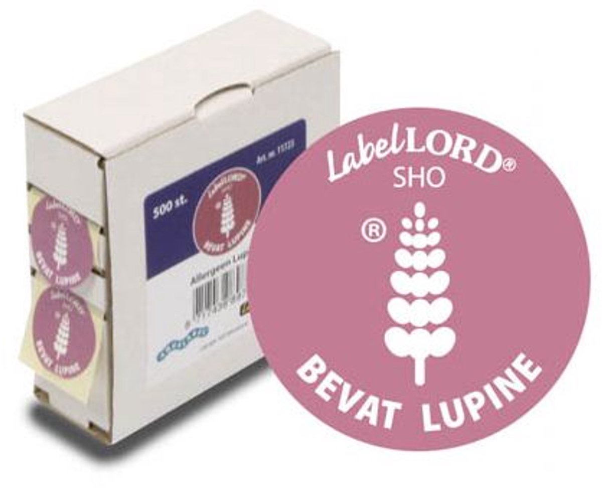 Labellord Allergenen Lupine 25mm Rol S500 Labels