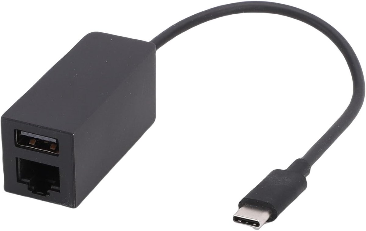 Ethernet Adapter - Netwerk Adapter - Snelle Internetverbinding - USB 3.0 Poort - 5 Gbps - Zwart