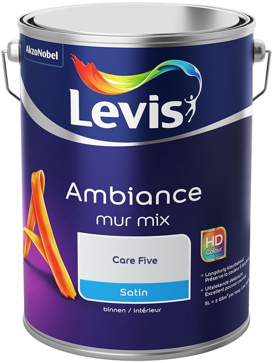 Levis - Ambiance Mur Satin Mix - Care Five - Mengverf - 5 L